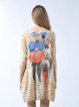 Cartoon Printed Loose Sweater