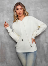 Pullover Drawstring Hooded Sweater