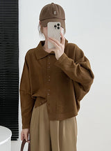Bat Sleeve Casual Loose Sweater Coat