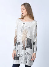 Long Sleeve Pullover Letter Print Sweater