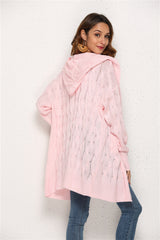 Twist Hooded Sweater Coat