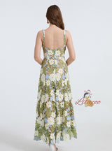 Sexy Lace Stitching Suspender Dress