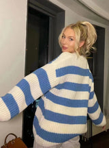 Autumn and Winter Fashion Striped Top Sweater