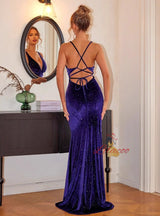 Fashion Backless Fishtail Evening Dress