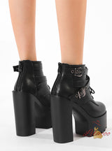 Women's Thick Soles High Heels Boots