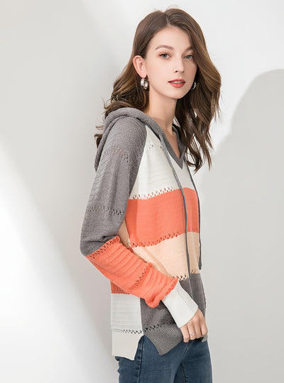 Hooded Long Sleeve Autumn and Winter Sweater