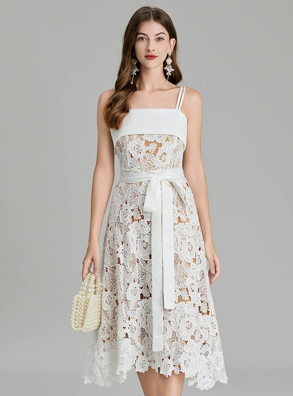 Heavy Industry Embroidery Stitching Slim Dress