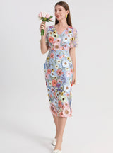 Heavy Industry Three-dimensional Flower Dress