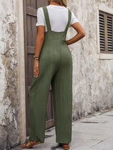 Loose Pleated One-piece Trousers