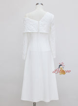 One Shoulder Slim-fit Long Sleeve Dress