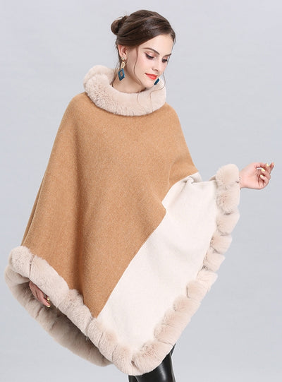 Round Neck Pullover Cloak Shawl