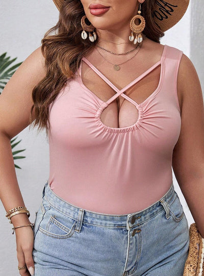 Sexy Hollow Irregular Vest Top