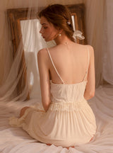 Sexy Mesh Perspective Suspender Nightdress