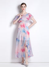 Holiday Retro Floral Beach Dress