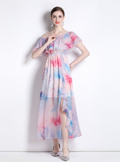 Holiday Retro Floral Beach Dress