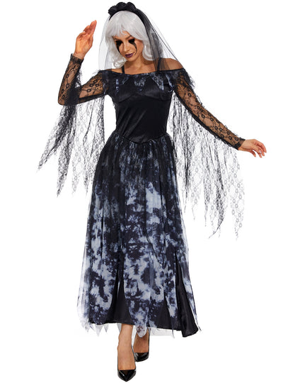 Halloween Horror Ghost Bride Dress