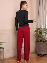 Long Sleeve Pajamas Suit