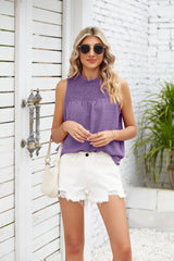 Women's Solid Color Loose Jacquard Vest