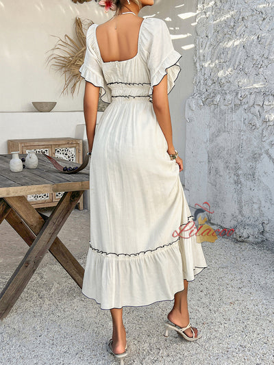 Bohemian Casual Short-sleeved Dress