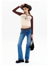 Retro Slim Short Long Sleeve T-shirt