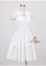 Slim Short Sling Bow Short Dress
