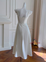 Three-dimensional Flower Slim Dress