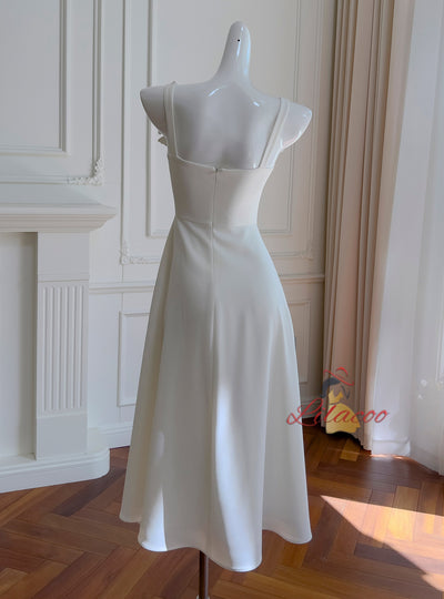 Three-dimensional Flower Slim Dress