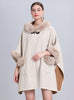 Hooded Loose Pocket Cloak Shawl Coat
