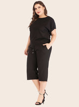 Pant Top Two-piece Loose Plus Size Suit
