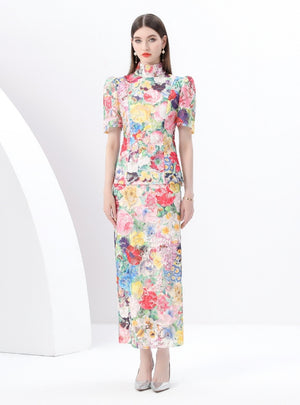 Two-piece Lace Short-sleeved Shirt Two Piece