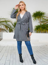 Long Sleeve Coat Loose Windbreaker Coat