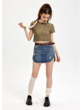 Short Letter Slim T-shirt