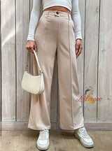 Leisure Splicing Commuter Straight Pants