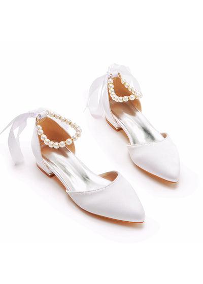2 cm Flat-heeled Pointed Sandals