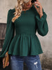 Long-sleeved Pullover Splicing Shirt