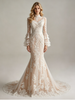 Long Sleeve Lace Mermaid Wedding Dress