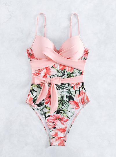 Print One-piece Swimsuit Bikini