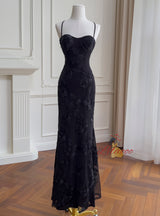 Slim Lace Strap Party Dress