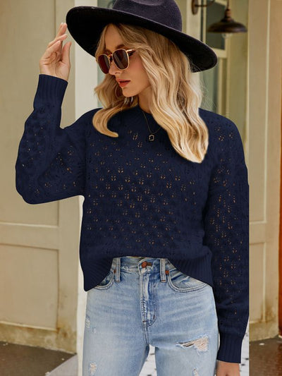 Loose Round Neck Pullover Sweater