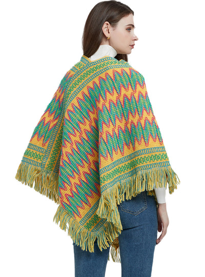 Ethnic Christmas Cloak Shawl