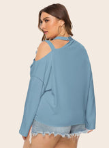 Solid Color Long Sleeve T-shirt Top
