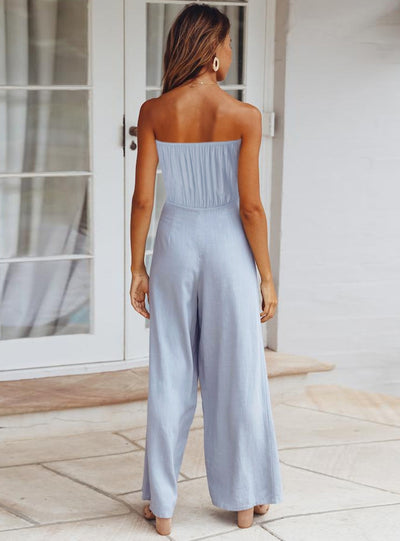 Casual Sexy Backless Slim Jumpsuit
