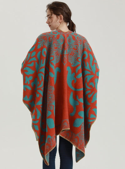Retro Scarf Warm Windproof Thick Cloak