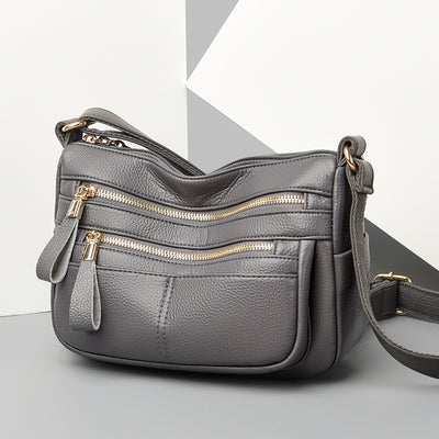 Soft Leather Joker Large Capacity Messenger Bag