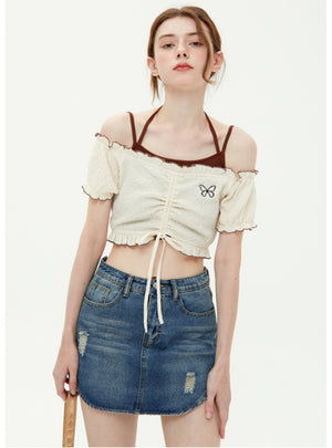 Short-sleeved T-shirt Two-piece Top