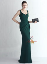 Mermaid Split Straps Prom Dress