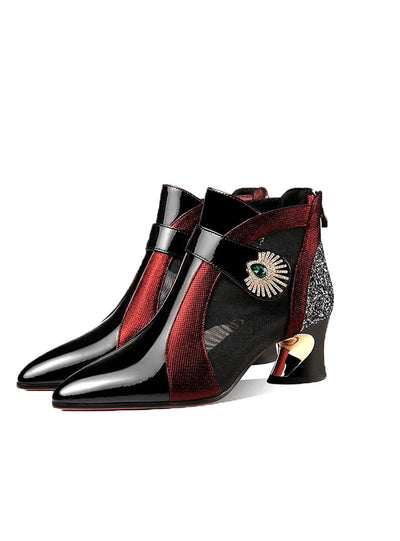 Thick High Heel Mesh Breathable Martin Boots