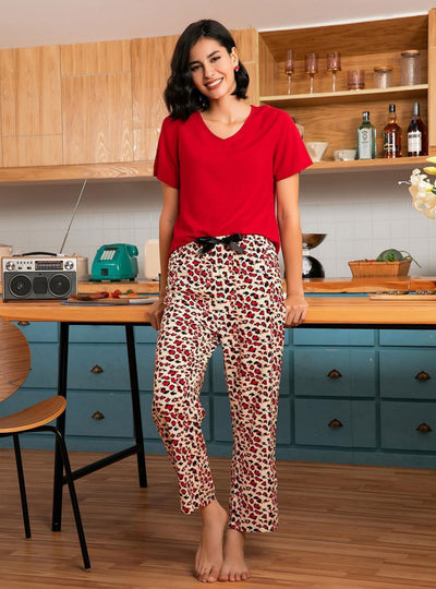 Short-sleeved Trousers Pajamas Suit