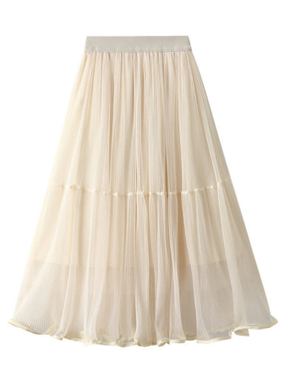 Women Tulle Slim Skirt