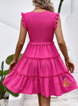 Casual Sleeveless Slim Drape Solid Color Dress